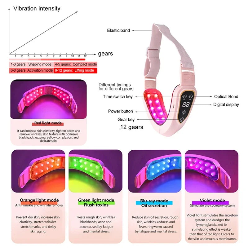 Led Vibration Facial Slimming Device