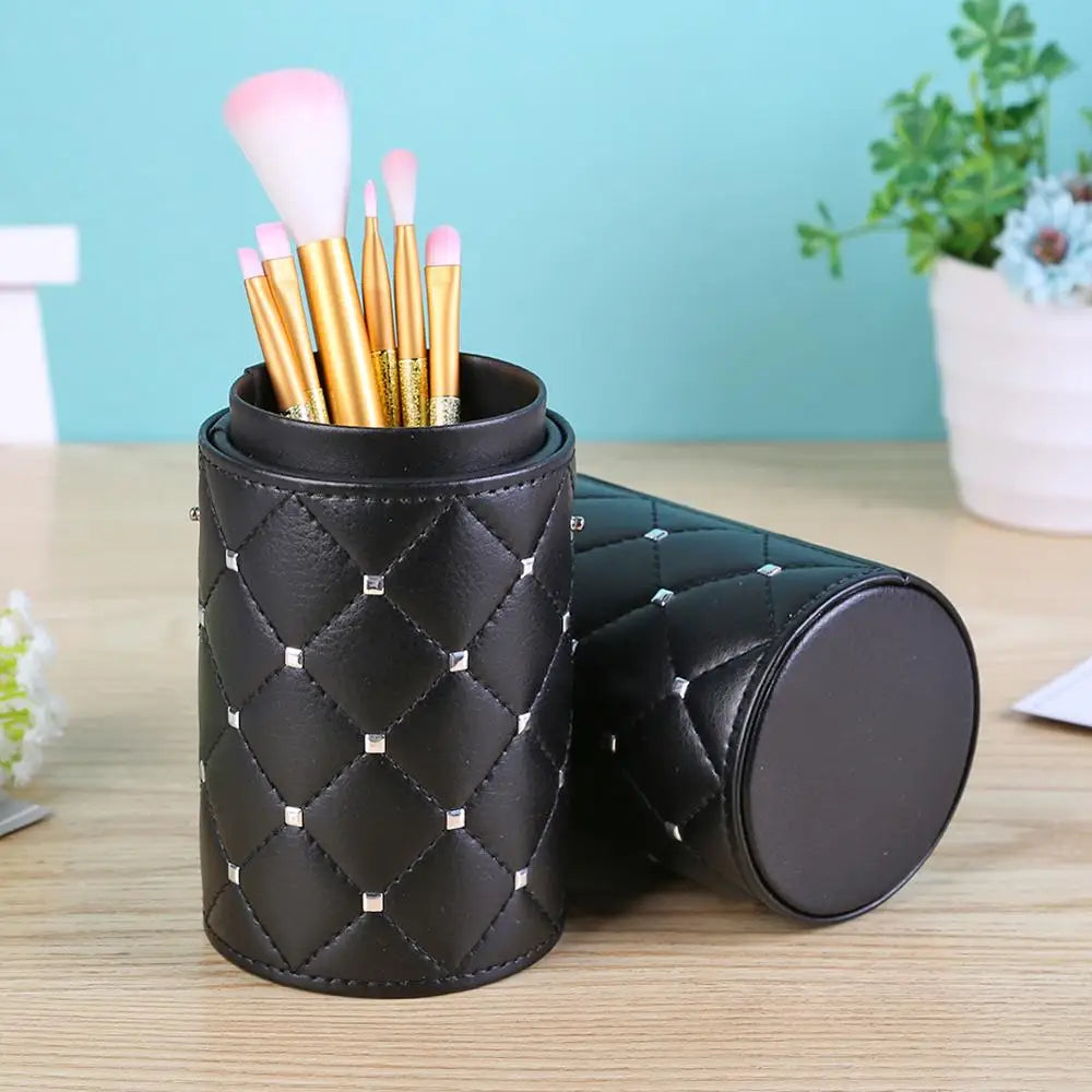 PU Leather Makeup Storage Holder